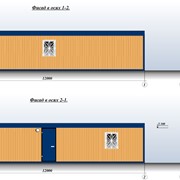 Блок-контейнер типа бытовка 12х2,5х3 м