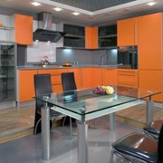 Кухня Ария оранжевая фотография