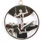 Медаль Спортивная Гимнастика серебро фото