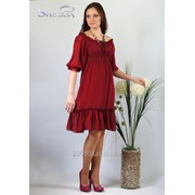Платье 1564-1 Бордовый цвет фото