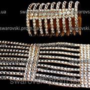 Браслет 9рядный. (1шт.) Цвет Сrystal BRA01-2 фото