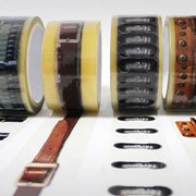 Липкая лента упаковочная с логотипом фото