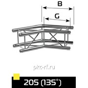 2-х сторонний угловой блок с углом 135 гр.9,8кг К4-390OG-205Х фотография