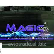 Акумулятор Magic Energy 6CT-74 Ah/12V (R+) Правий Плюс