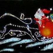 Картина Мороз в пути с кристаллами Swarovski (1214) фотография