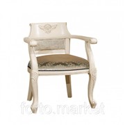 Кресло МиК Virginia MK CH02/1ST n003792, цвет Слоновая кость, ширина 65 см., обивка Ткань, MK 2474 IV фото
