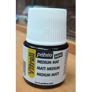 Матовый медиум для красок Pebeo Vitrail/б.45мл
