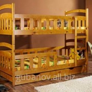 Кровать двухъярусная деревянная фото