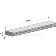 Короб кабельный ПК-600х60х2000мм перфорированный (1,0мм) цинк фотография