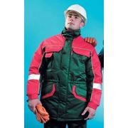 Куртка утепленная ЛЕГЕНДА зеленая с красным фото