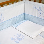 Детский постельный комплект Veres “Happy Banny blue“ 6 единиц фотография