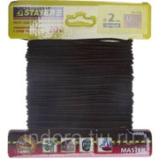 Шнур STAYER MASTER хозяйственно-бытовой, полипропиленовый, вязанный, с сердечником, черный, d 2, 20м фотография
