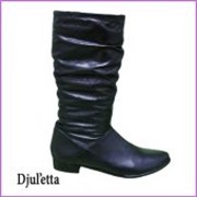 Сапоги кожаные Djuletta-k черный фото