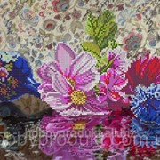 Рисунок на ткани для вышивания бисером “Цветочная феерия“ S-075 фото