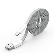 Data Cable Baseus for Micro USB gray/white