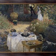Картина Завтрак в саду, Моне, Клод фотография