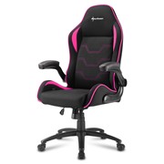 Компьютерное кресло Sharkoon Elbrus 1 чёрно-розовое фото