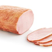 Продукт мясной из свинины Карбонад Деликатесный копчено-вареный , в вакуумной упаковке фото