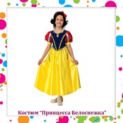Детский карнавальный костюм Принцесса Белоснежка текстиль фотография