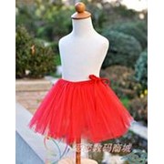 Юбка пачка танцевальная детская Красная (Размер одежды: M (рост 115-125 см)) фото