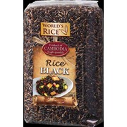 Rice Black, Cambodia (рис черный, нешлифованный, Камбоджа) 500г / ТМ World's rice