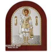 Икона Святой Фанурий - Икона Из Греции С Серебром И Позолотой Код товара: ОGOLD фото