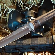 Нож Kizlyar Supreme Черный Агрессор, отличное качество фотография