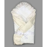 Одеяло конверт на выписку из роддома, Зима, Белый фото