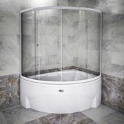 Шторка на ванну Астория luxe (хромированный профиль) фото