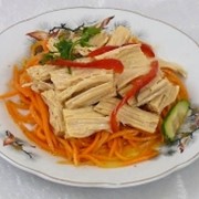 Салат из спаржи с морковью по-корейски фото