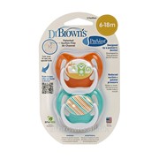 Пустышка PreVent 6 - 18 месяцев, набор из 2 шт. и футляр, смешанные цвета фото