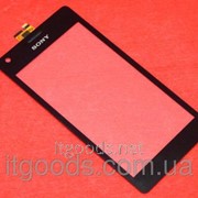 Тачскрин оригинальный сенсор (сенсорное стекло) Sony Xperia M C1904 C1905 C2004 C2005 черный Synaptics + СКОТЧ 4429 фотография