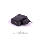 Зарядное устройство 100-220V-USB 5-5.5V/0,5A цвет:черный, код 54185