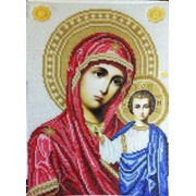 Икона “Богородица Казанская“,I-201-2 вышитая бисером фото