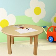 Детский столик круглый (деревянный) фото