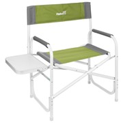 Кресло директорское Helios MAXI с откидным столиком, цвет серый/зелёный фотография