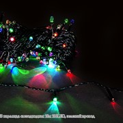 Sneha A-001A LED RGB гирлянда светодиодная 10м 100LED, зеленый провод фото