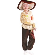 Карнавальный костюм для детей Пуговка Белый гриб детский, 30 (116 см)