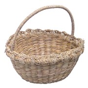 Плетеная корзина (средний размер) фото