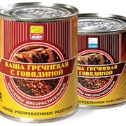 Консервы мясные Каша гречневая с говядиной фото