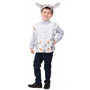 Карнавальный костюм для детей Батик Батик зайчика плюш детский, 28 (110 см) фото