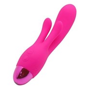 Розовый вибратор indulgence rechargeable frolic bunny - 18,7 см. Howells 174216pink фото