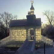 Скульптуры из льда Церковь фото
