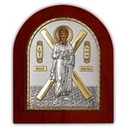 Икона Андрей Первозванный серебряная с позолотой на деревянной основе Silver Axion 85 х 100 мм фото