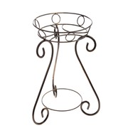 Подставка для цветов «Лотос малый», d=25 см, цвет чёрный фото