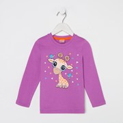 Лонгслив для девочки, цвет сиреневый, рост 98 см (3) фото