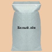 Лён белый, 25 кг фото