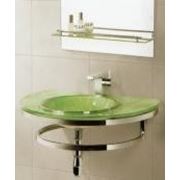 Раковина стеклянная для ванной Accona А702-62(салатовая)