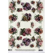 Декупажная карта Букеты А3 фото