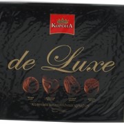 Шоколадные конфеты Корона Де Люкс черный шоколад 44% какао 432 гр ЭКСПОРТ фото